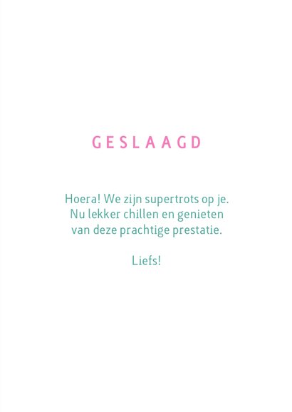 Hippe geslaagd felicitatie kaart confetti 3