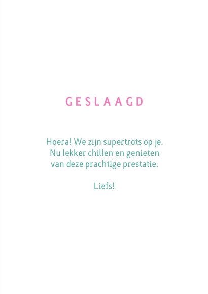 Hippe geslaagd felicitatie kaart confetti 3