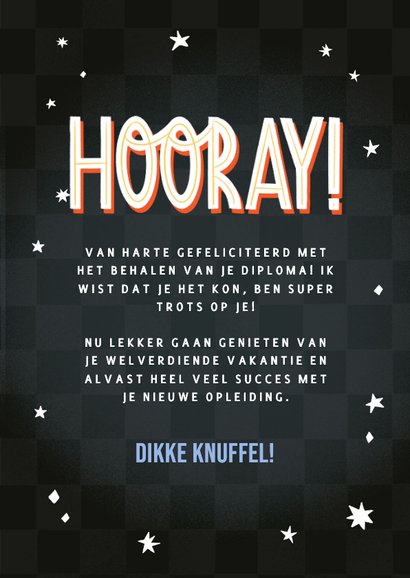 Hippe geslaagdkaart you did it! boeken on fire 3