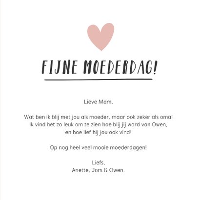 Hippe handlettering moederdagkaart voor de liefste oma  3