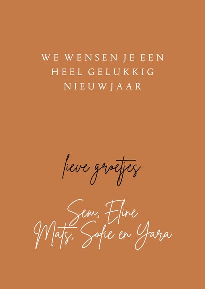 Hippe kerstkaart met een hertenvacht 3