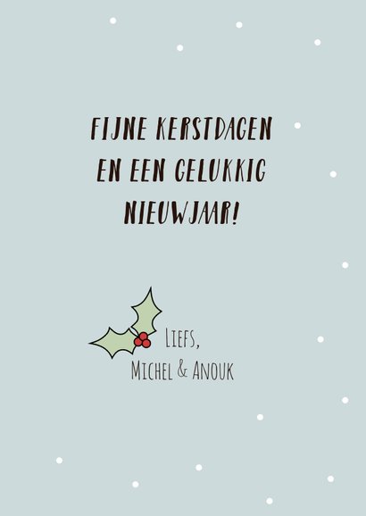 Hippe kerstkaart met Rudolf 3