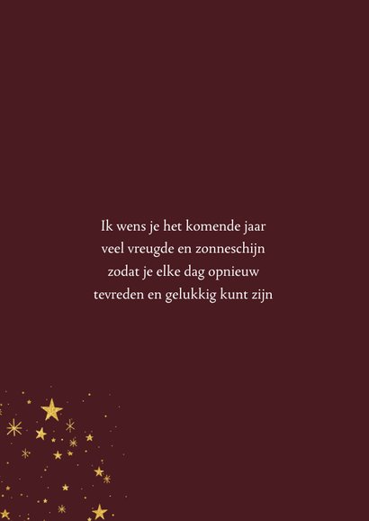 Hippe kerstkaart met speelse typografie en sterren 2