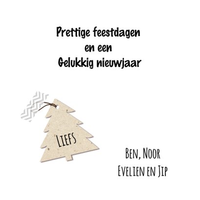Hippe kerstkaart met sterren en eigen foto 3