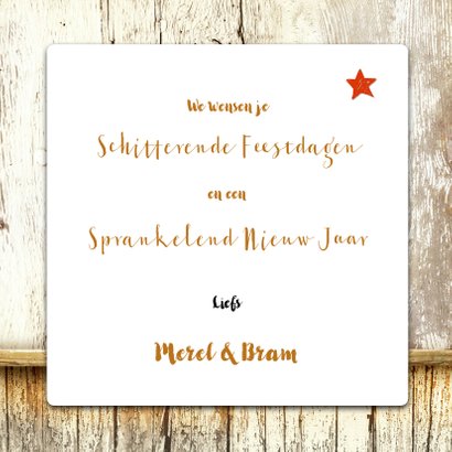 Hippe Kerstkaart Wegwijzer Hout 2020 3