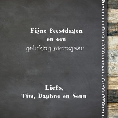 Hippe krijtbord kerstkaart - foto collage 3