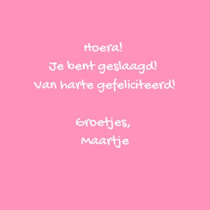 Hippe neon uitnodiging / felicitatiekaart 3