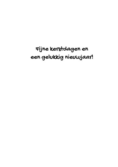 Hippe pinguin kerstkaart 3