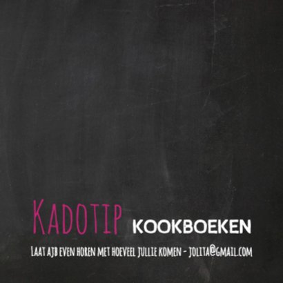 Hippe Uitnodiging Krijt 3luik - SG 2