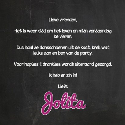 Hippe Uitnodiging Krijt 3luik - SG 3