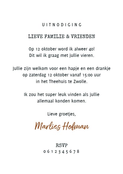 Hippe uitnodiging scrapbook look met foto's 3