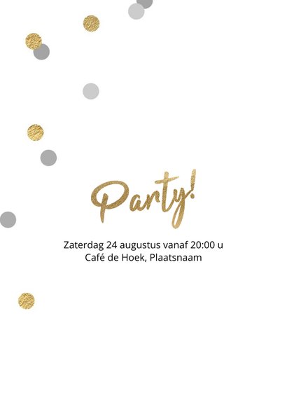 Hippe uitnodiging verjaardag feest 2 fotos 2