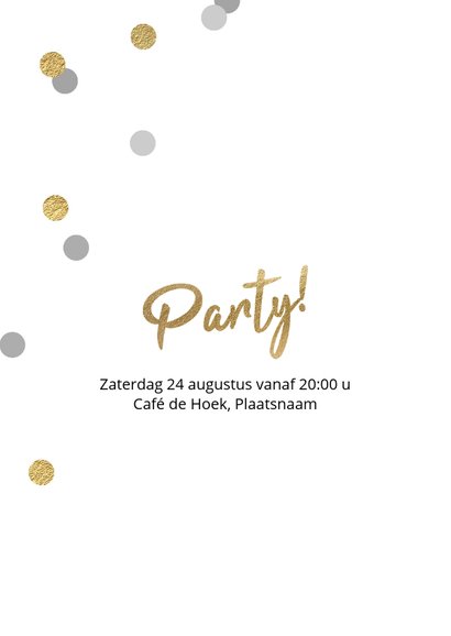 Hippe Uitnodiging Verjaardag Feest Fotos Kaartje Go