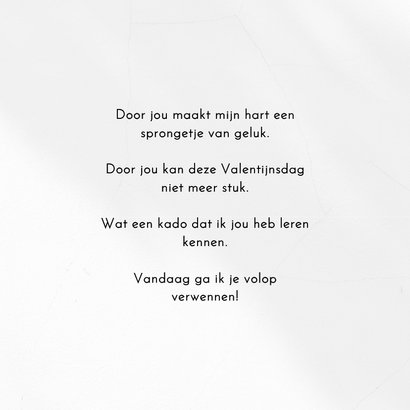 Hippe valentijnskaart met eigen foto en hartjes 3d ballonnen 3