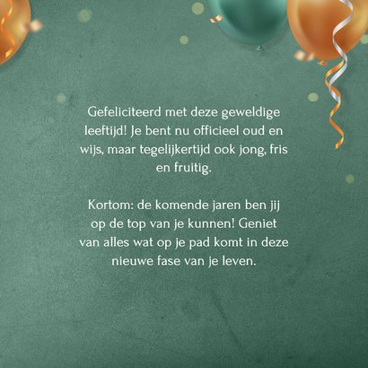 Hippe verjaardagskaart 30 met feestelijke heliumballonnen 3