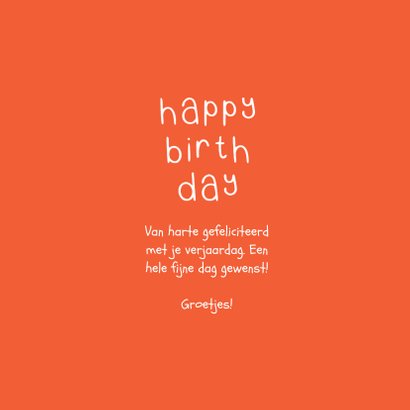 Hippe verjaardagskaart ballonnen typografie 3