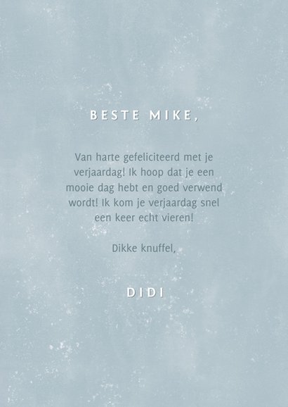 Hippe verjaardagskaart man Happy Birthday typografie 3