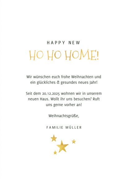 Hippe Weihnachts-Umzugskarte Tannenbaum aus Kartons 3