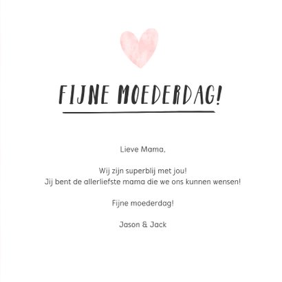 Hipper moederdag handlettering kaart - liefste mama  3