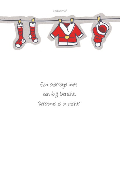 Ho ho ho kerstkaart met foto's in de letters en kerstmuts 2