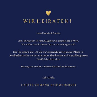Hochzeitseinladung Fingerabdruck Herz 3
