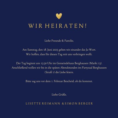 Hochzeitseinladung Fingerabdruck Herz 3