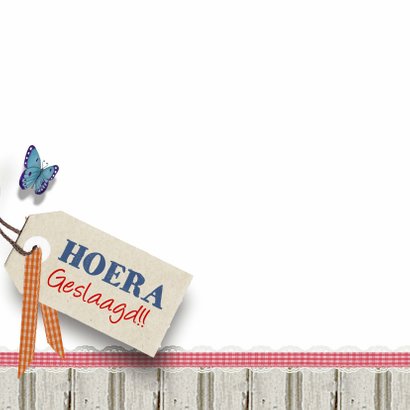 Hoera Geslaagd School Vlag 3