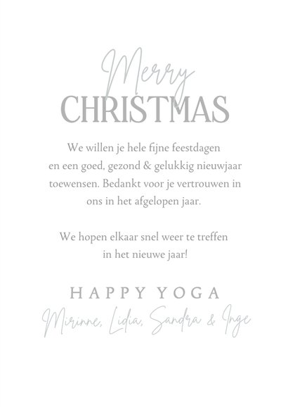 Holografische zakelijke kerstkaart met zilver en sterren 3