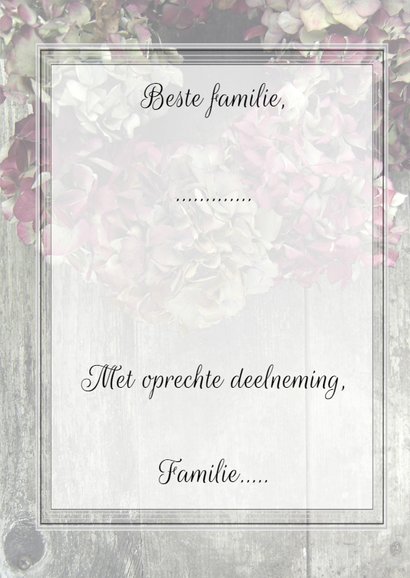 Hortensia's condoleancekaart 3