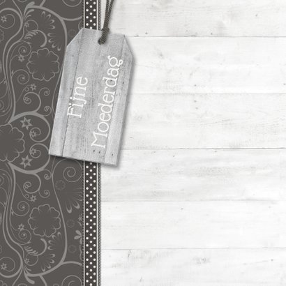 Hout met Label Best Mom! - BK 2