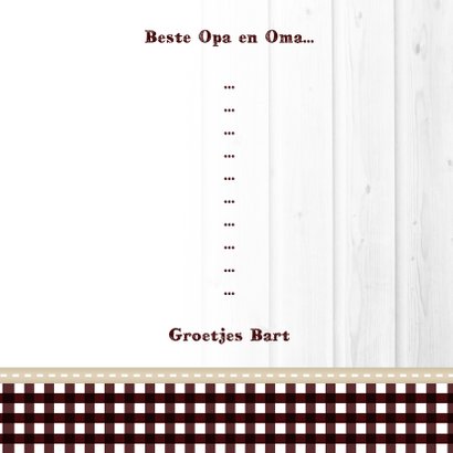 Hout met Label Communie Boy - BK 3