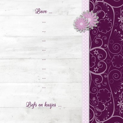 Hout met Label My Love - BK 3