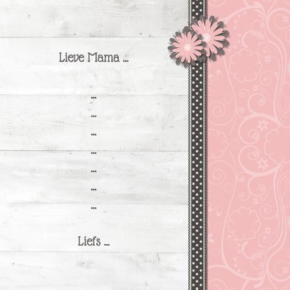Hout met Label No. 1 Mom! - BK 3