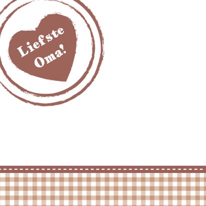 Hout met label oma - BK 2