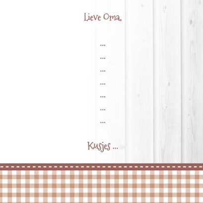 Hout met label oma - BK 3