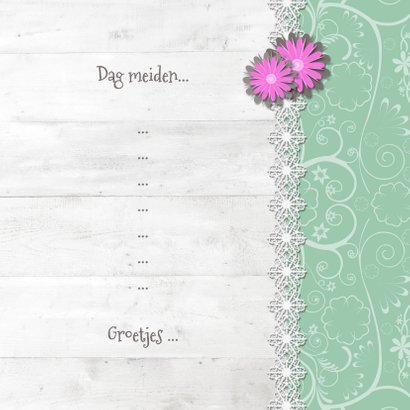 Hout met Label Tea Time - BK 3