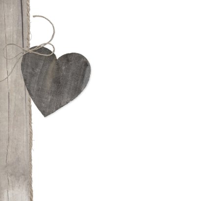 Houten Hart 25 jaar getrouwd 2