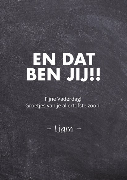 Humoristische vaderdagkaart - Vader van beste persoon 3