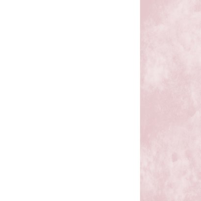 Huwelijk roze hart Achterkant