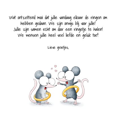 Huwelijksfelicitatie muisjes - Om door een ringetje te halen 3