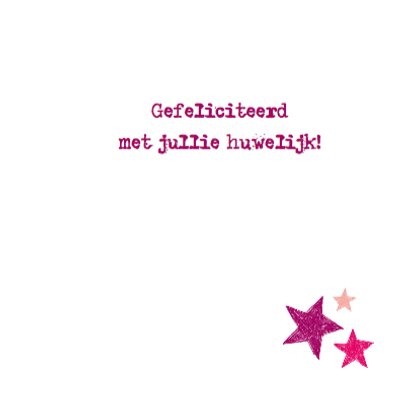 Huwelijkshart met sterren 3