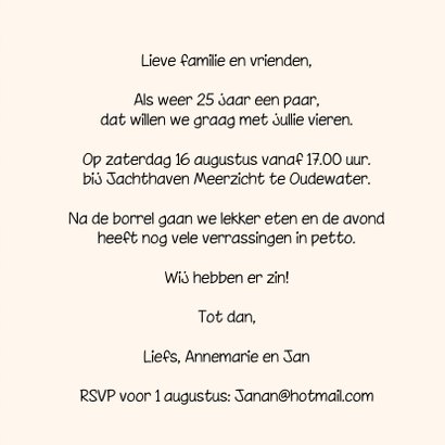 Huwelijksjubileum 25 jaar - SG 3