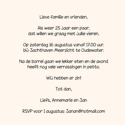 Huwelijksjubileum 25 jaar - SG 3
