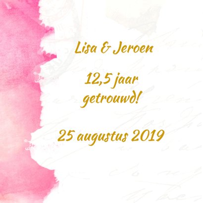 huwelijksjubileum aquarel 2
