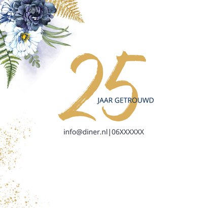 Huwelijksjubileum blauwe rozen foto 2