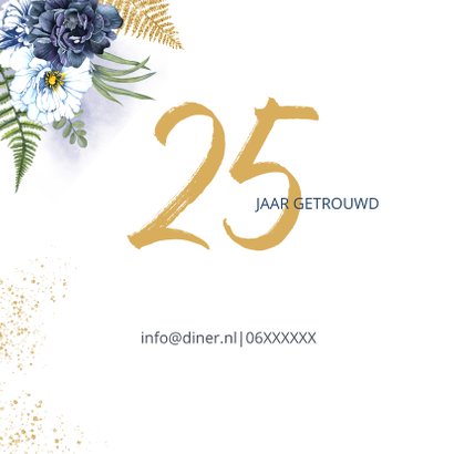 Huwelijksjubileum blauwe rozen foto 2