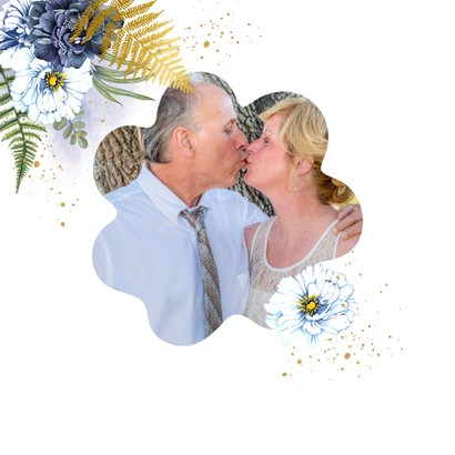 Huwelijksjubileum blauwe rozen 2