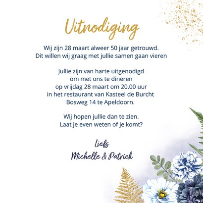 Huwelijksjubileum blauwe rozen 3