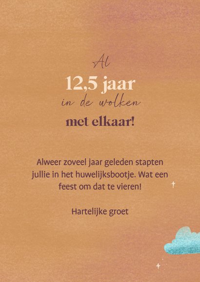 Huwelijksjubileum felicitatie met luchtballon en bijbeltekst 3