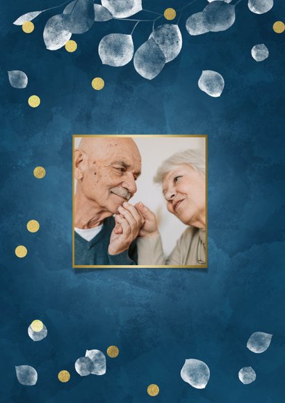 Huwelijksjubileum felicitatiekaart 65 jaar getrouwd confetti 2